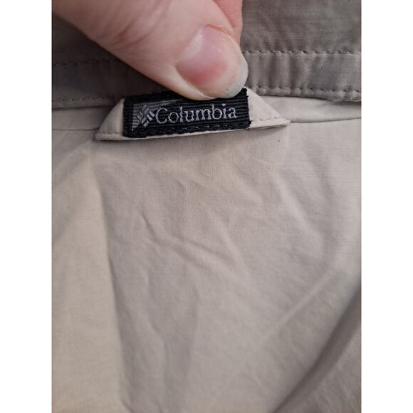 Columbia Mens Tan Poly-Cotton-Nylon Mesh Lining Zipper Long Sleeve Jacket Size M - Picture 10 of 10
